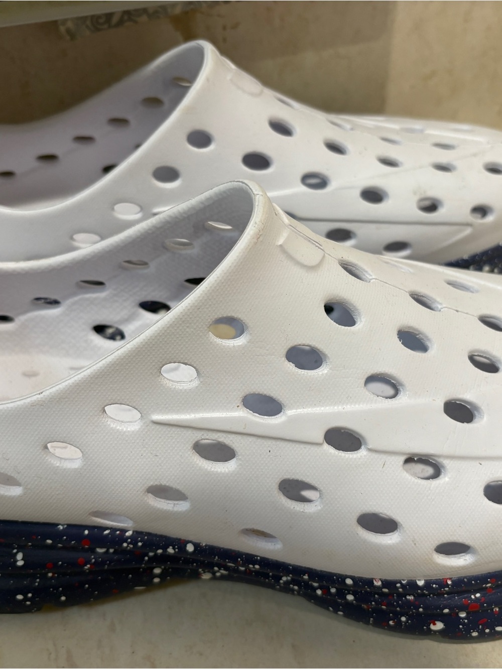 Men's Kane Recovery Slip-Ons with Speckled Navy Sole
